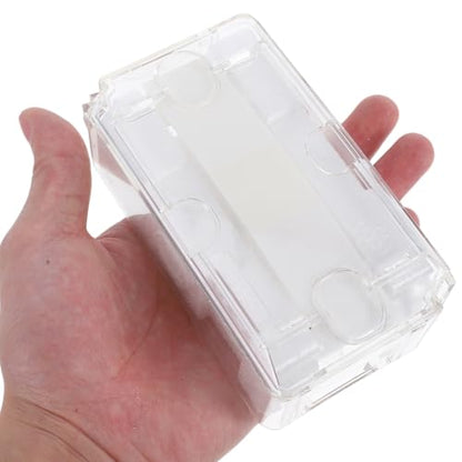 Healeved Acrylic Display Watch Case Clear Box with Inner Holder Watch Display Case for Wristwatches Portable Container for Women Men, 4.72X2.63X1.65In