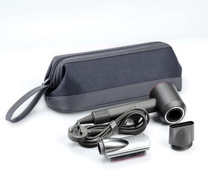 2026 Latest Shark Flex Style Travel Case for Dyson Airwrap Hair Dryer Brush Revlon Hair Tools Travel Bag Carrying Case Flat Curling Iron Organizer(Dark Gray) - color: Dark Gray