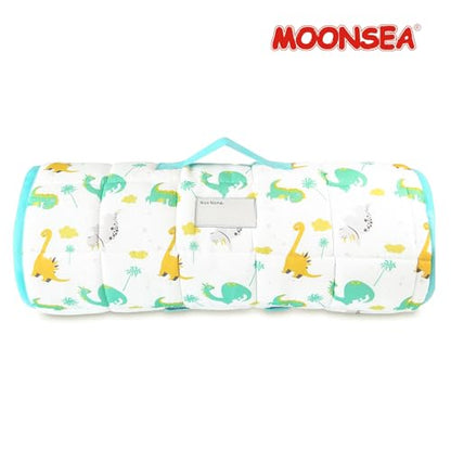 Moonsea Nap Mat with Pillow for Toddlers Dinosaur and Fleece Minky Blanket, Lightweight Perfect for Toddlers Preschool, Daycare, Travel Sleeping Bag Boys Girls, 21" x 50" Fit on a Standard Cot - color: Dinosaur