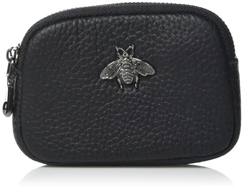 imeetu RFID Credit Card Holder, Small Leather Zipper Card Case Wallet for Women - color: Lite - Black, size: Lite