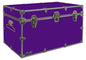 C&N Footlockers - XL Graduate Storage Trunk - Made in the USA - STEEL Footlocker for College Dorm Room & Summer Camp - 32 x 18 x 18.5 Inches (Purple) - color: Purple