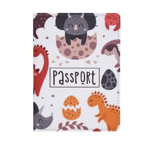 Passport Cover for Kids, Women and Men,Travel Documents Organizer Protecto,Travel Passport Holder,Passport Holder Cover Travel Wallet (dinosaur) - size: dinosaur