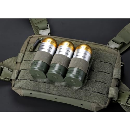 WYNEX Tactical Bag Insert Elastic Holder, Modular Elastic Loop Panel Hook and Loop Organizer Pouch Insert Attachment with Hook Backed Fastener for Backpack Accessories - color: Ranger Green