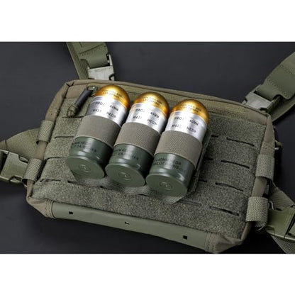 WYNEX Tactical Bag Insert Elastic Holder, Modular Elastic Loop Panel Hook and Loop Organizer Pouch Insert Attachment with Hook Backed Fastener for Backpack Accessories - color: Ranger Green