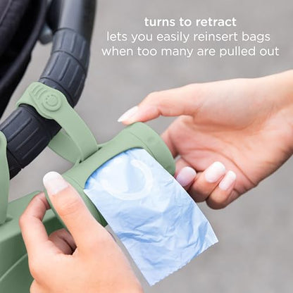 Ubbi On-the-Go Diapering Gift Set, Includes Changing Mat and Bag, Wipes Dispenser, Pacifier Holder and Bag Dispenser, Newborn Essentials, Sage - size: One Size, style: Sage Diaper Gift Set