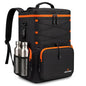 35L Insulated Cooler Backpack (35 Cans) - Leakproof Soft Sided Backpack Cooler with Anti-Theft Pocket & Bottle Opener for Beach, Camping, Hiking & Travel