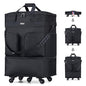 Hanke Expandable Collapsible Luggage with Wheels, Black Upgrade Version 2, 98L, Water-Resistant, 5 Spinner Wheels, 3 Pockets, Polyester, 19x13x27.2 inches, 6.1lb, Carry-On Luggage, Travel, Vacation - color: Black Upgrade Version 2