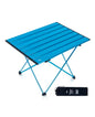 iClimb Ultralight Compact Camping Folding Table with Carry Bag (Blue - L) - color: Blue, size: Large