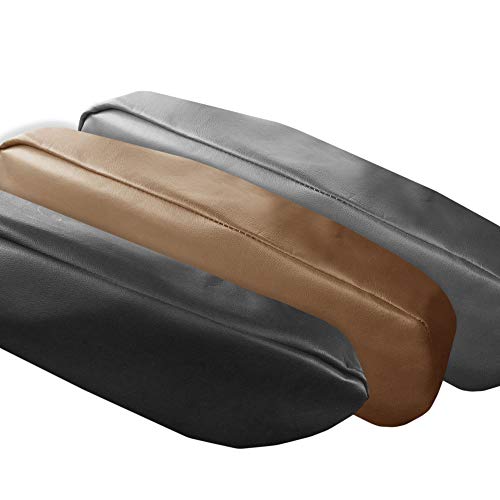 FH Group Premium Faux Leather Armrest Cover Semi-Universal Fit, One Pair, Set of 2 Tan - color: Tan, style: Armrest Cover