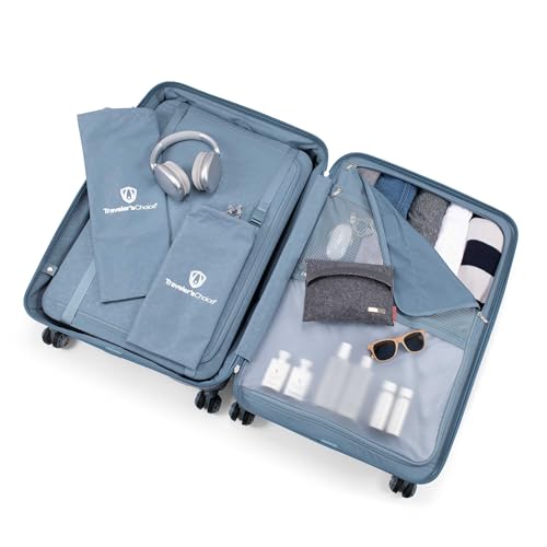 Traveler's Choice Ultimax II Polycarbonate Hardside Luggage with Spinner Wheels, Teal, 29-Inch Large Luggage - color: Teal, size: 29-Inch Large Luggage