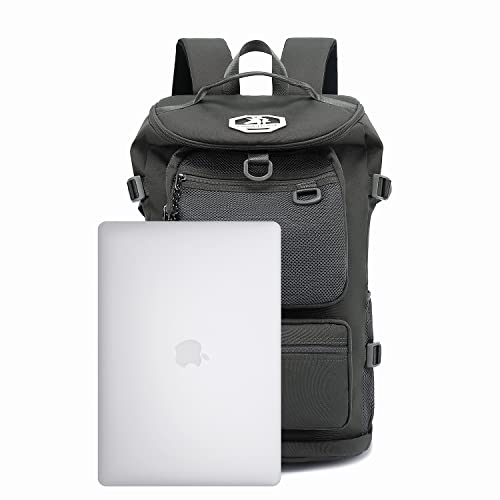 Kalesi Gym Duffle Bag Backpack 4-Way Waterproof with Shoes Compartment for travel Sport Hiking laptop (gray) - color: Gray