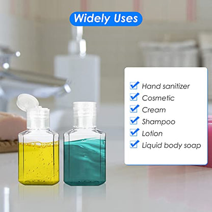 Saiveina 30 Pcs 1 oz Travel Bottles, Empty Hand Sanitizer Bottles, Portable, Refillable Containers for Business Trip