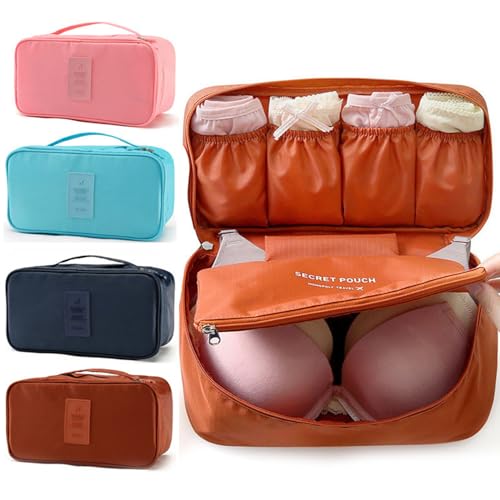 Travel Underwear Organizer for Luggage, A Compact and Portable Design, Gray, Women-Adult, 1 Count, 26x12cm/10.23x4.72in - color: A