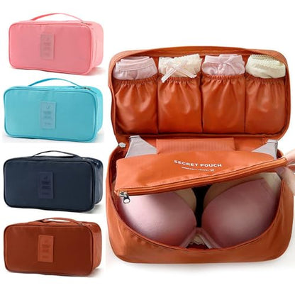 Travel Underwear Organizer for Luggage, A Compact and Portable Design, Gray, Women-Adult, 1 Count, 26x12cm/10.23x4.72in - color: A