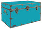 C&N Footlockers - XL Graduate Storage Trunk - Made in the USA - STEEL Footlocker for College Dorm Room & Summer Camp - 32 x 18 x 18.5 Inches (Teal) - color: Teal
