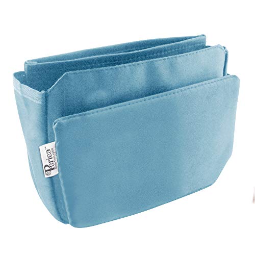 Periea ‘Tegan’ Small Handbag Organizer Insert or Make-up Bag – 5 Colors Available (Blue) - color: Blue
