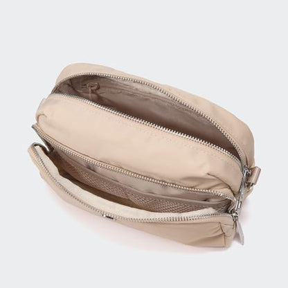 Pander Crossbody Sling Bag – Everyday Purse with Adjustable Strap, Perfect for Travel, Errands, and Daily Use - color: Raw Linen