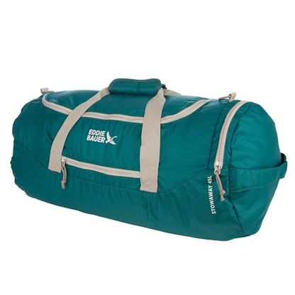 Eddie Bauer Stowaway Packable Duffel Bag | Travel | Foldable | Lightweight | Durable | Ripstop Polyester - color: Deep Sea