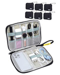 7 Pack Electronics Travel Organizer Case Tech Accessories Cord Storage Bag - size: 7 Pack Small