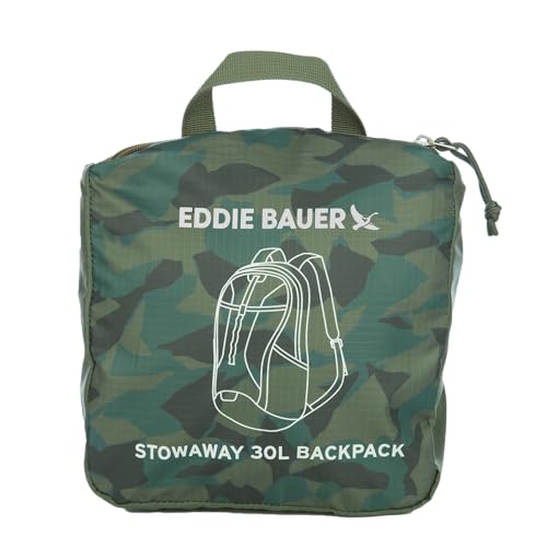 Eddie Bauer Stowaway Packable Backpack | Travel | Outdoor | Lightweight | Foldable | Durable | Ripstop Polyester | 30L - Sprig Green - color: Sprig, size: 30L