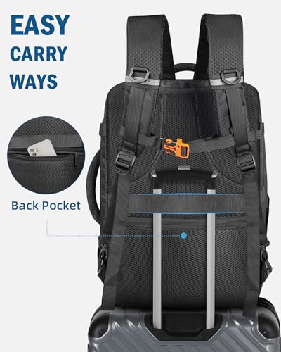 PEKREWS Avata 2 Case, Expandable Carry On Bag for DJI Goggles 3, RC Motion 3, Large Capacity Avata 2 Backpack Fits 17.3 Inch Laptop and DJI Fly More Combo, Travel Drone Carrying Case for Accessories