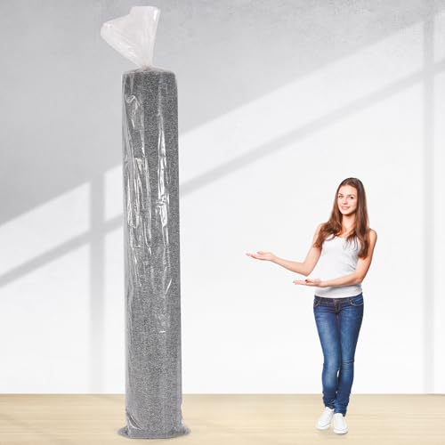Large Plastic Rug Storage Bag, Pack of 3, Fits Rolled Rug up to 6'x 9', Heavy Duty, Transparent, Reusable, Zipper Closure - size: 6' x 9' - 3 Pack