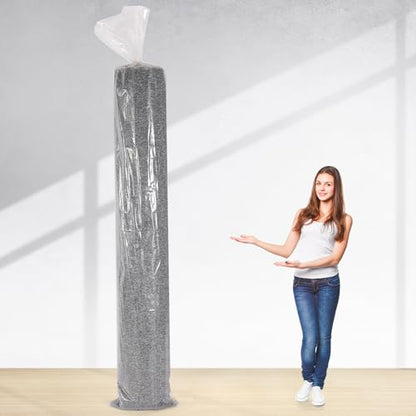 Large Plastic Rug Storage Bag, Pack of 3, Fits Rolled Rug up to 6'x 9', Heavy Duty, Transparent, Reusable, Zipper Closure - size: 6' x 9' - 3 Pack