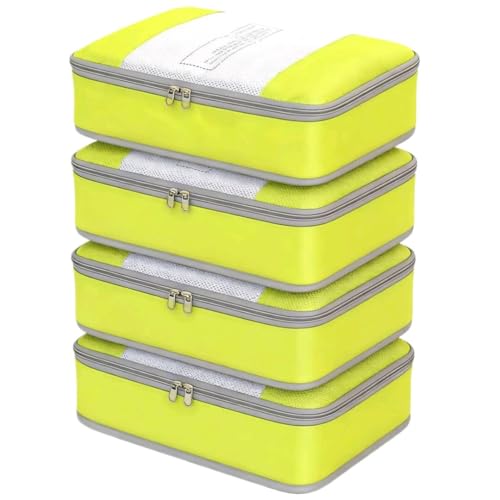 Packing Cubes for 26" Suitcase Travel Luggage Organizers - Travel Organizer Bags Luggage Clothes Accessories Storage Carry on Suitcase Packing Pouches Bag For Men Women Kids 1/4X4PACK - color: Grass, size: For 26" Suitcase