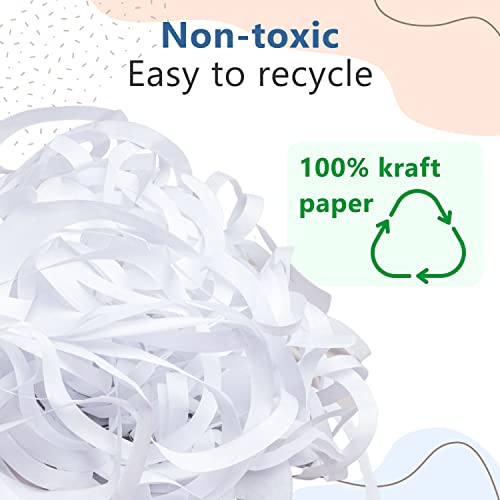 IDL Packaging SpiroPack™ Stylish Box Filler 10 lbs in a Box, White, Wide-Cut Spirals - Packing Filler for Baskets, Gift Boxes, and Packages - Modern Alternative to Shredded and Crinkle Paper - color: White, size: 10 lbs