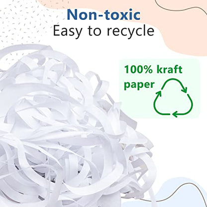 IDL Packaging SpiroPack™ Stylish Box Filler 10 lbs in a Box, White, Wide-Cut Spirals - Packing Filler for Baskets, Gift Boxes, and Packages - Modern Alternative to Shredded and Crinkle Paper - color: White, size: 10 lbs