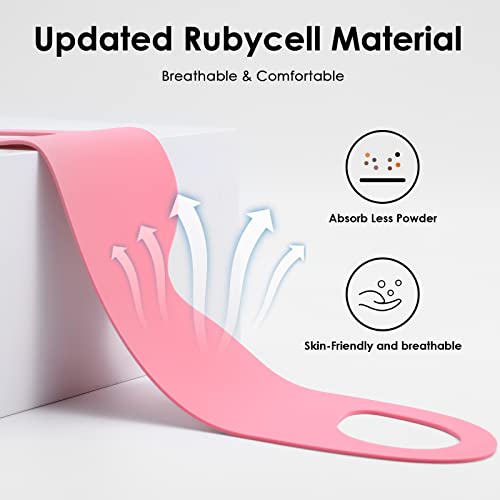 FRESHME Lightweight Breathable Sleep Mask Zero Pressure Blocking Light Sleeping Eye Mask for Men Women Travel Nap Blindfold Eye Shade Cover with Flexible Elastic Ear Hanging for Side Sleeper Pink - color: Pink