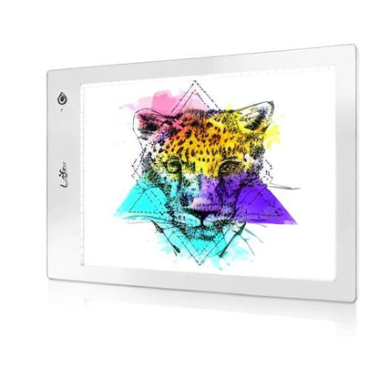 LitEnergy Rechargeable Light Board Battery Powered Light Box, Ultra-Thin Adjustable Artcraft LED Tracing Table Light Pad for Drawing, Diamond Art Painting, Sketching, Animation, Stenciling (Silver) - color: SILVER, size: 04 - 10x15inch rechargeable
