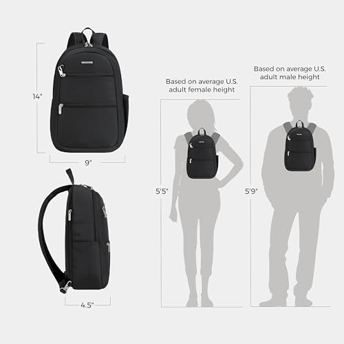 Travelon Anti-Theft Classic Convertible Sling Backpack - color: Black