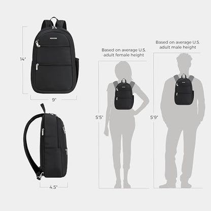 Travelon Anti-Theft Classic Convertible Sling Backpack - color: Black