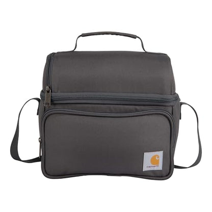 Carhartt Camping Cooler, Worksite Lunchbox, Soft Shell Lunch Bag for Construction Sites, Work and Everyday Use, Gray - color: Gray