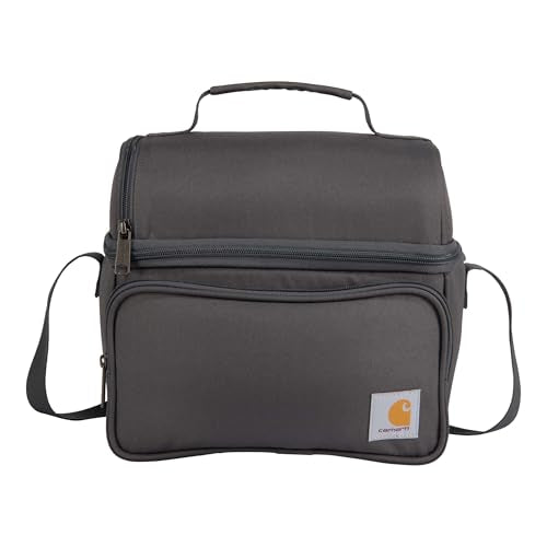 Carhartt Camping Cooler, Worksite Lunchbox, Soft Shell Lunch Bag for Construction Sites, Work and Everyday Use, Gray - color: Gray