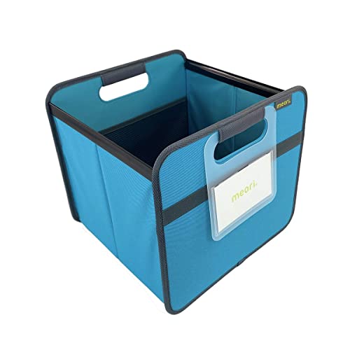 meori Foldable Storage File Box w/ Hanging Rails Rewritable Label Fabric … - color: Azure Blue