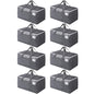 BlissTotes Large Moving Boxes and with Zippers & Handles Moving Supplies with lids, Heavy Duty Totes for Storage Bags for Space Saving, Fold Flat, Moving and Storing 76L, 8 Pack - size: 76L-8 Packs