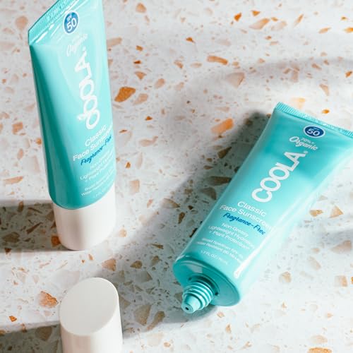 COOLA Organic Face Sunscreen SPF 50 Sunblock Lotion, Dermatologist Tested Skin Care for Daily Protection, Vegan and Gluten Free, Fragrance Free - size: 1.7 Fl Oz (Pack of 1)