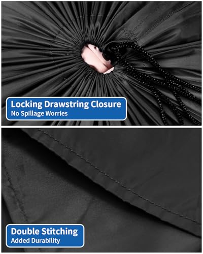 OTraki Small Laundry Bag 16x20 Inch Laundry Sack Bag with Drawstring Closure 2 Pack Laundry Wash Bag Dirty Clothes Organizer Machine Washable for Camp Drying Do Not Exceed 176℉ Black - size: 16x20 inch