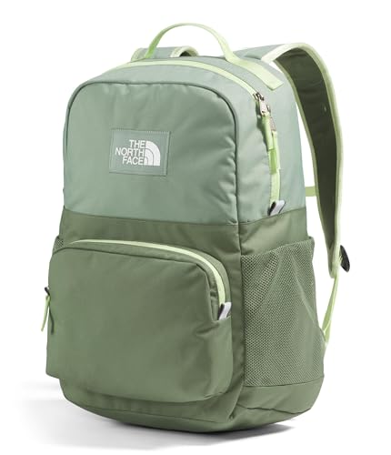 The North Face Teen Chuckwalla Daypack - Travel Backpack, Laptop Sleeve, Reflective Safety Details, Adjustable Strap, Slate Moss/Bark Mist, One Size - color: Slate Moss/Bark Mist