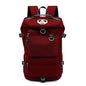 Kalesi Gym Duffle Bag Backpack 4-Way Waterproof with Shoes Compartment for travel Sport Hiking laptop - color: Viva Magenta Red
