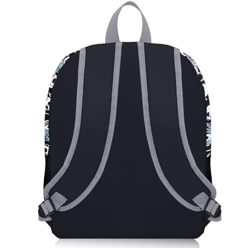 Nightmare Before Christmas Backpack Set - Bundle with 16” Jack Skellington Bag, Decals, More | "NBC" Bookbag for Kids, Girls, Teens, Women