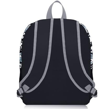 Nightmare Before Christmas Backpack Set - Bundle with 16” Jack Skellington Bag, Decals, More | "NBC" Bookbag for Kids, Girls, Teens, Women