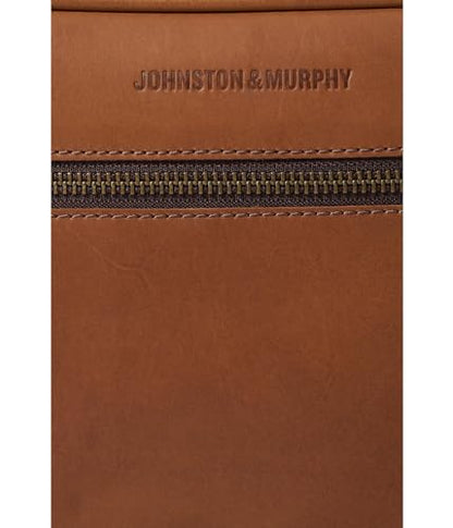 Johnston & Murphy Unisex Rhodes Travel Kit Tan Full Grain One Size
