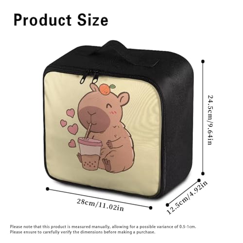 First Aid Empty Pouch Capybara Yellow Print Multi-Compartment Medical Organizer for Hiking Travel and Daily Carry Features Water-Repellent Fabric Washable Interior Quick-Grab Handle - color: Capybara Yellow