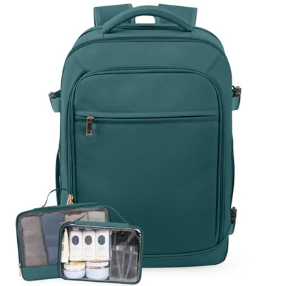 Rinlist Travel Backpack, Carry-on Backpack for Men Women, Travel Backpack Carry on Flight Approved, 40L Personal Item Backpack, Travel Essentials Must Haves, Peacock Blue - color: Peacock Blue