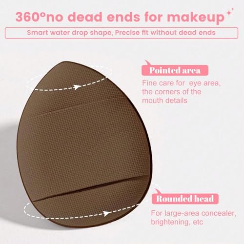 HGHDBT 44Pcs Brown Makeup Brushes Set Professional Makeup Kit Multi-functional Makeup Tool Set with Facial Makeup Accessories, Foundation Makeup Brush Kit Eye and Face Make up Brushes & Tools - color: Brown 30K