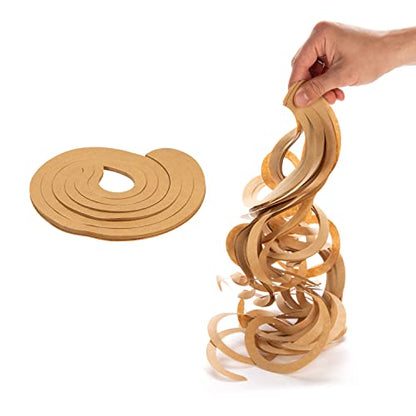 IDL Packaging SpiroPack™ Stylish Box Filler 30 lbs in a Box, Brown, Wide-Cut Spirals - Packing Filler for Baskets, Gift Boxes, and Packages - Modern Alternative to Shredded and Crinkle Paper - color: Kraft, size: 30 lbs