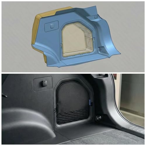 For Toyota Rav4 2026 Trunk Upgrade, Trunk Organizer Pocket Bag, Trunk Cubby Storage bag,Cargo side pocket Black, 1 pc